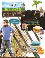 Product Description: This is a high resolution (49.1 MB) PDF file for local printing. Designed for students in grades 2 - 3. Link to the PDF file will be sent to the customer. To purchase printed 2019 Stewardship materials please visit the Goetz Printing storefront to “print-on-demand” high-quality materials. </br></br>TOPICS:</br>• Identify the connection between the five senses</br>and the comfort of their living environment.</br>• Recognize that many living organisms make</br>their home in soil.</br>• Realize the connection between soil and their</br>daily activities.</br>• Acknowledge that healthy soil is directly related</br>to their own healthy lifestyles.</br>• Identify ways to conserve and improve soil health.</br> 2019 Level 2 Student Booklet