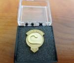 Product Description: Honor and recognizeyour employees' years of dedicationand hard work with a service pin!All of our service pins are polished brass.</br> District Official Pin - 15 years