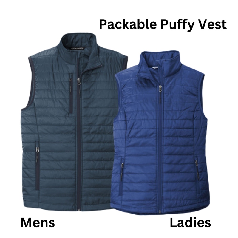 Product Description: Click "More Images" above and expand window for additional photos!</br></br>We deeply value you as a customer and conservation partner.Once your order is placed, we will begin the customization process promptly. Please note that newly submitted logos may require additional time for embroidery or engraving setup, as well as a quality check. If we already have your logo on file or you have ordered previously, your order will typically be processed and shipped within a week. All items will be shipped directly from Bass Pro/Cabela's.</br></br>We are committed to ensuring your order is accurate and meets your expectations. To help us achieve this, please provide all necessary details such as sizes, colors, and other specifications. While we strive to keep all Marketplace items in stock, if availability is limited, our team will work to resolve any issues and ensure your satisfaction.</br></br>Custom Logo?Email it to us atstewardship@nacdnet.org</br></br>Staying warm while on the go has never been easier with our Packable Puffy Vests. Thanks to a water-repellent fabric coating and finish, you’ll remain comfortable no matter where your day takes you.</br></br>100% polyester shell and lining</br>2.4-ounce, 100% polyfill insulation</br>Reverse coil zippers</br>Zippered chest pocket</br>Front zippered pockets</br>Adjustable locking drawcord at hem</br>Port Pocket™for decoration access</br>Insulation method: 2.4-ounce polyfill</br>Water protection method: PU coating and water-repellent finish</br>Dyed-to-match drawstring carrying pouch included</br></br>SIZES XS- 4XL - Please note:At the NACD Marketplace, we do not inflate prices to meet the highest price point; instead, prices vary based on product size, reflecting the actual cost passed directly to the buyer.</br> Customizable Packable Puffy Vest