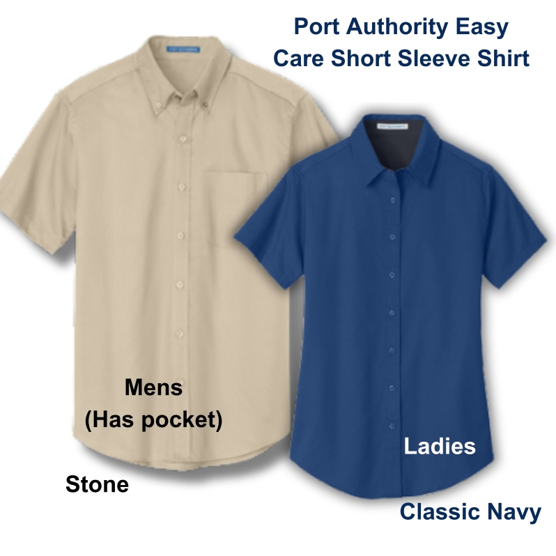 Product Description: Click "More Images" above and expand window for additional photos!</br></br>We deeply value you as a customer and conservation partner.Once your order is placed, we will begin the customization process promptly. Please note that newly submitted logos may require additional time for embroidery or engraving setup, as well as a quality check. If we already have your logo on file or you have ordered previously, your order will typically be processed and shipped within a week. All items will be shipped directly from Bass Pro/Cabela's.</br></br>We are committed to ensuring your order is accurate and meets your expectations. To help us achieve this, please provide all necessary details such as sizes, colors, and other specifications. While we strive to keep all Marketplace items in stock, if availability is limited, our team will work to resolve any issues and ensure your satisfaction.</br></br>Custom Logo?Email it to us atstewardship@nacdnet.org</br></br>This comfortable wash-and-wear shirt is indispensable for the workday. Wrinkle resistance makes this shirt a cut above the competition so you and your staff can be, too.</br></br>4.5-ounce, 55/45 cotton/poly</br>Traditional, relaxed look</br>Open collar</br>Dyed-to-match buttons</br></br>Ladies Size Guide and Product Specifications</br></br>Mens Size Guide and Product Specifications</br></br>Important information about pricing:At the NACD Marketplace, we do not inflate prices to meet the highest price point; you will find that prices vary based on product size, reflecting the actual cost of the product.</br> Port Authority Easy Care Short Sleeve