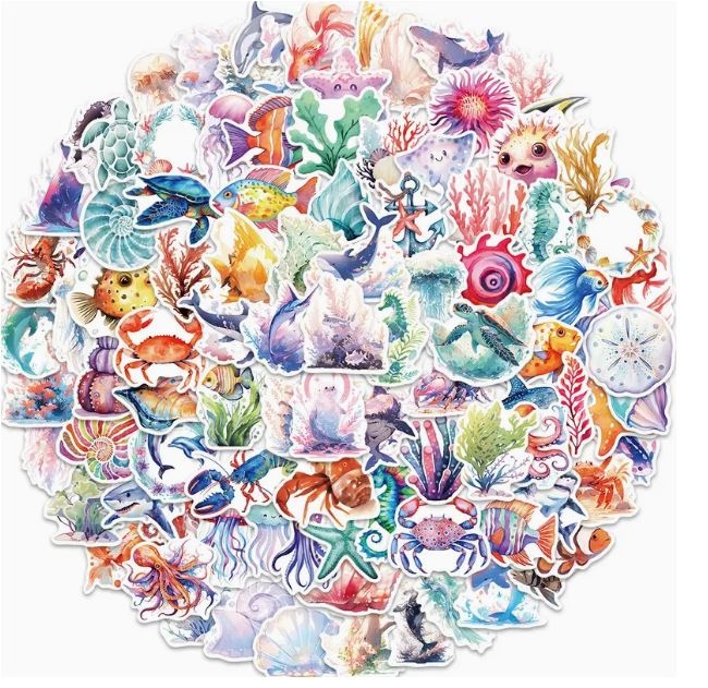Semi Permanent Vinyl Stickers 50 Ct.