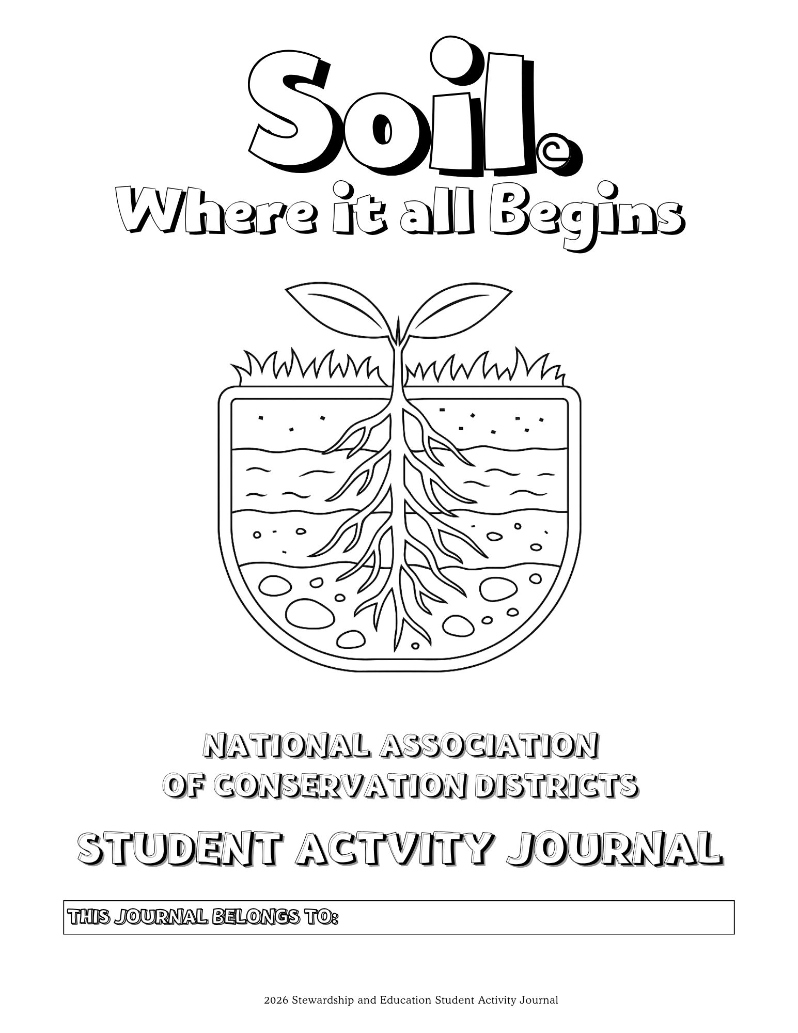 Product Description: This is a PDF file for digital use and personal printing. After the order is placed, the link to the PDF file will be sent to the customer. For recipients with nacdnet.net email addresses, we kindly request that you add stewardship@nacdnet.org to your safe senders list to ensure seamless receipt of your download link. Should you be unable to access these settings, please feel free to send an email to stewardship@nacdnet.org with the subject line "safe sender," and our team will respond. This should help correct any email filter issues.</br> 2026 Student Activity Journal