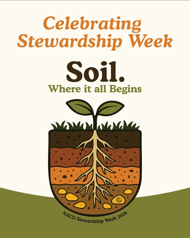 Product Description: This toolkit has everything you need to promote Stewardship Week and share fun facts about soil health across your district's social media pages. Share content on platforms like Instagram and Facebook using hashtags like#NACDStewardshipWeek #SoilWhereItAllBegins.</br> 2026 Social Media Toolkit