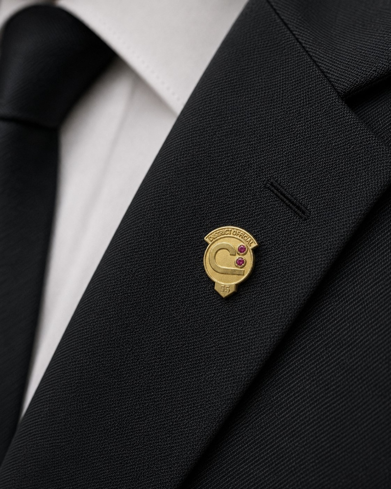 District Official Pin  - 55 Years