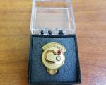 Product Description: Honor and recognizeyour employees' years of dedicationand hard work with a service pin!All of our service pins are polished brass.</br> District Official Pin - 45 years