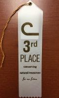 Product Description: Single white 3rd place Conservation "C" ribbon. Price includes shipping.</br></br>Perfect for Poster and Photo Contest Winners!</br></br>This product includes shipping and may not request your shipping address at checkout.Please be sure your address is complete for your NACD Marketplace accountor your package may be delayed.</br> 3rd Place Ribbon - 1 Ribbon - Includes Shipping